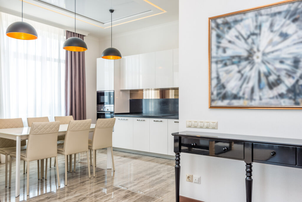 Interior of a neat shiny apartment