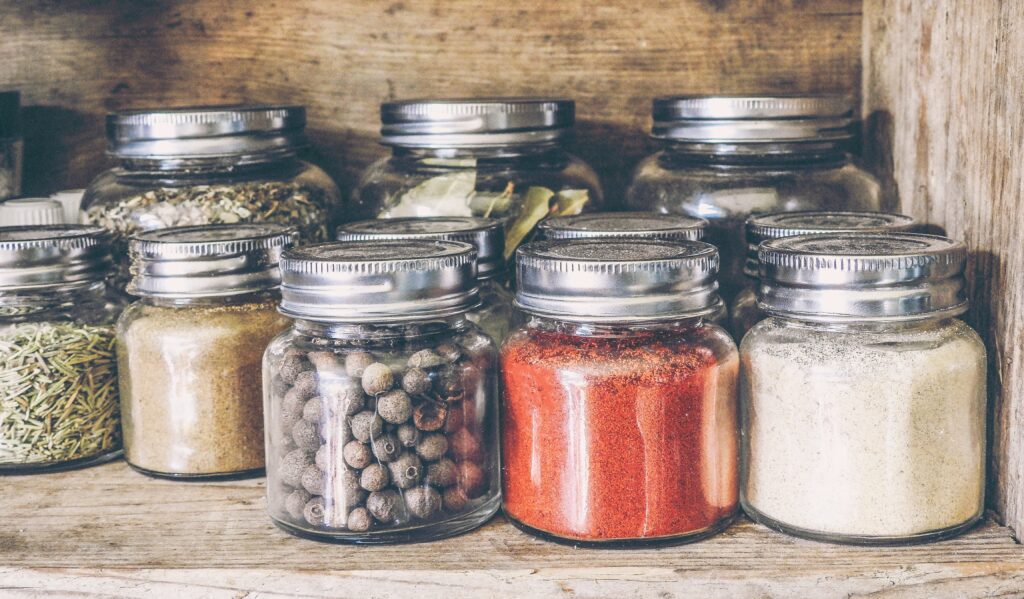 Clear glass jar lot