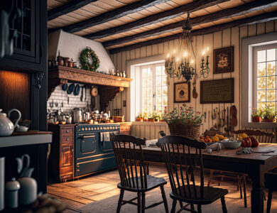 Farmhouse interiordesign, generative ai