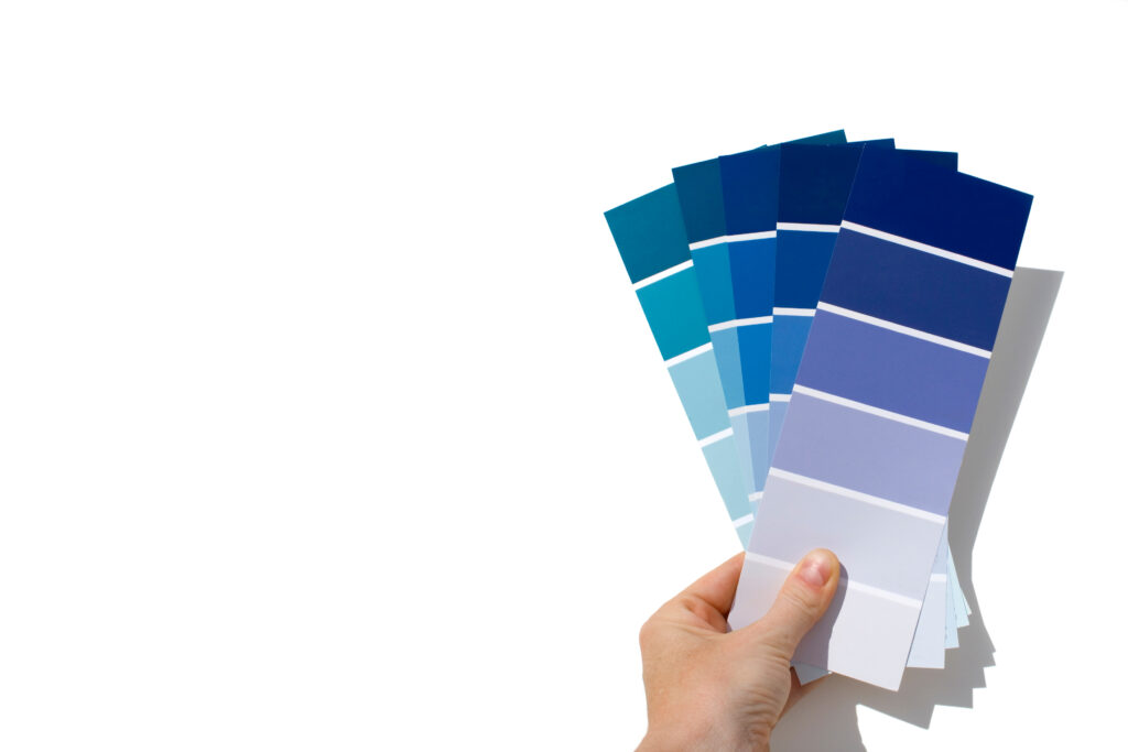 paint swatches - blue