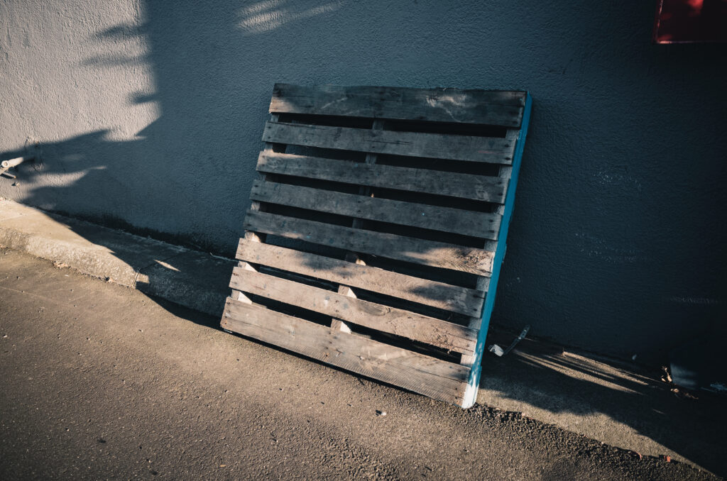 Photo of a wooden pallet