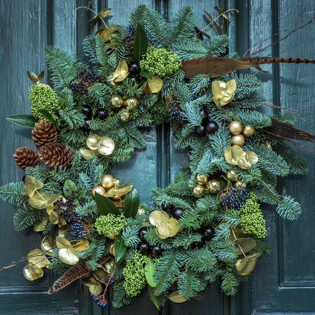 XMAS wreath on door