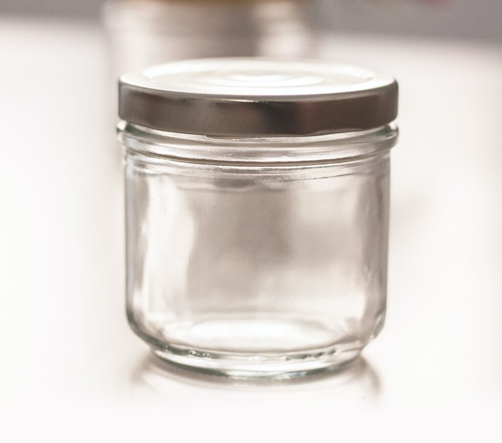 Zero waste glass jar