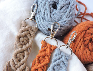 Yarn keychains