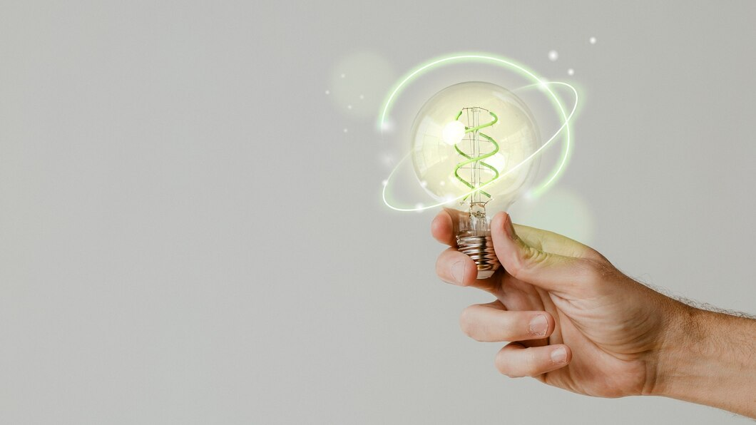 Light bulb representing an idea