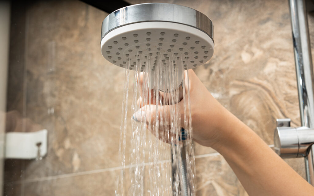 Working shower head 