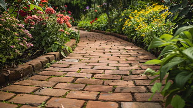 Rustic Brick Paths