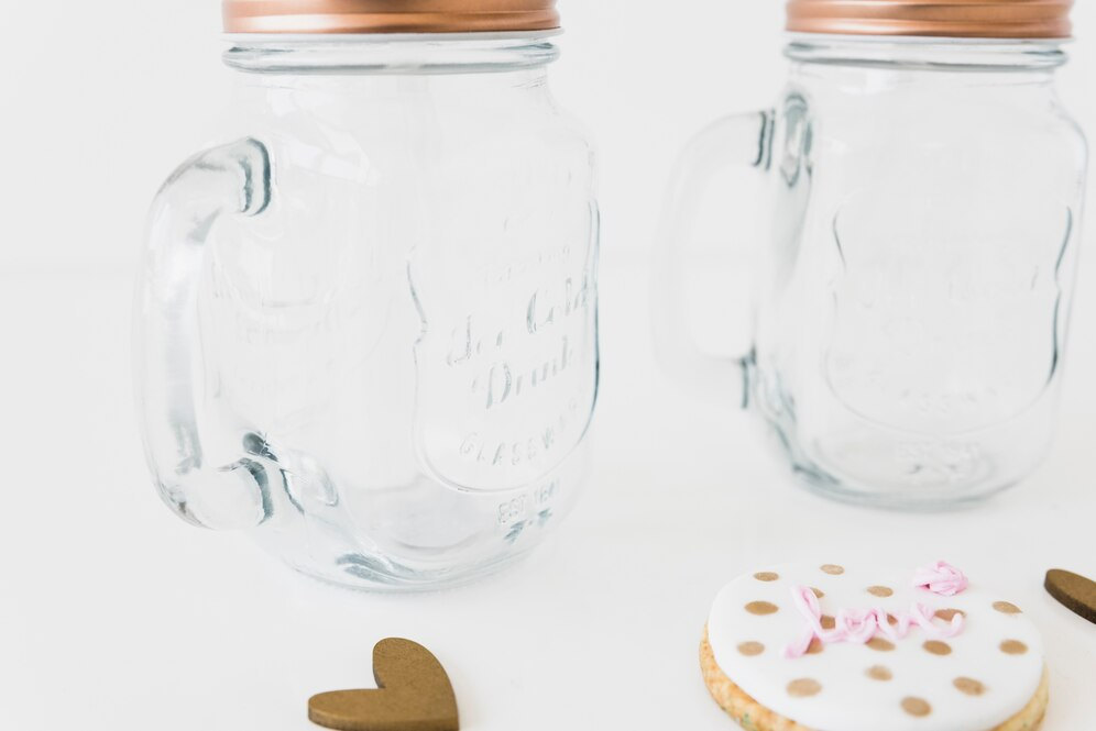 Mason jars with lids