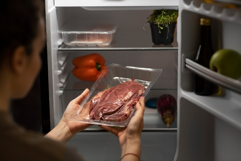 meat in the fridge