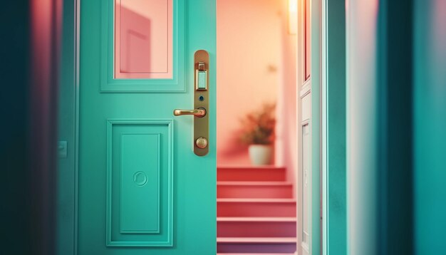 Painted door