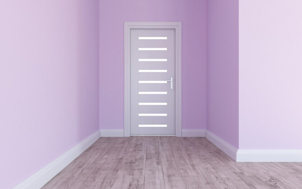 Empty purple room