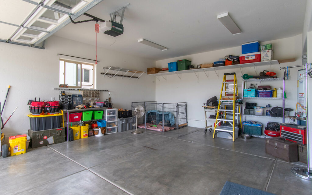 Interior of a home's garage