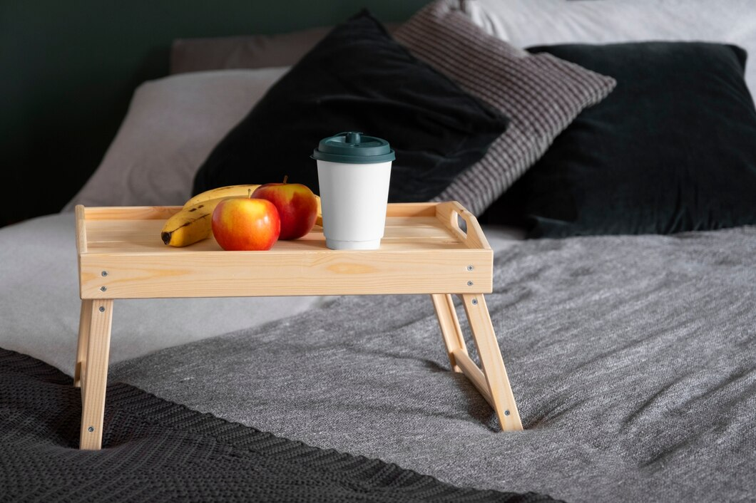 Wooden TV tray