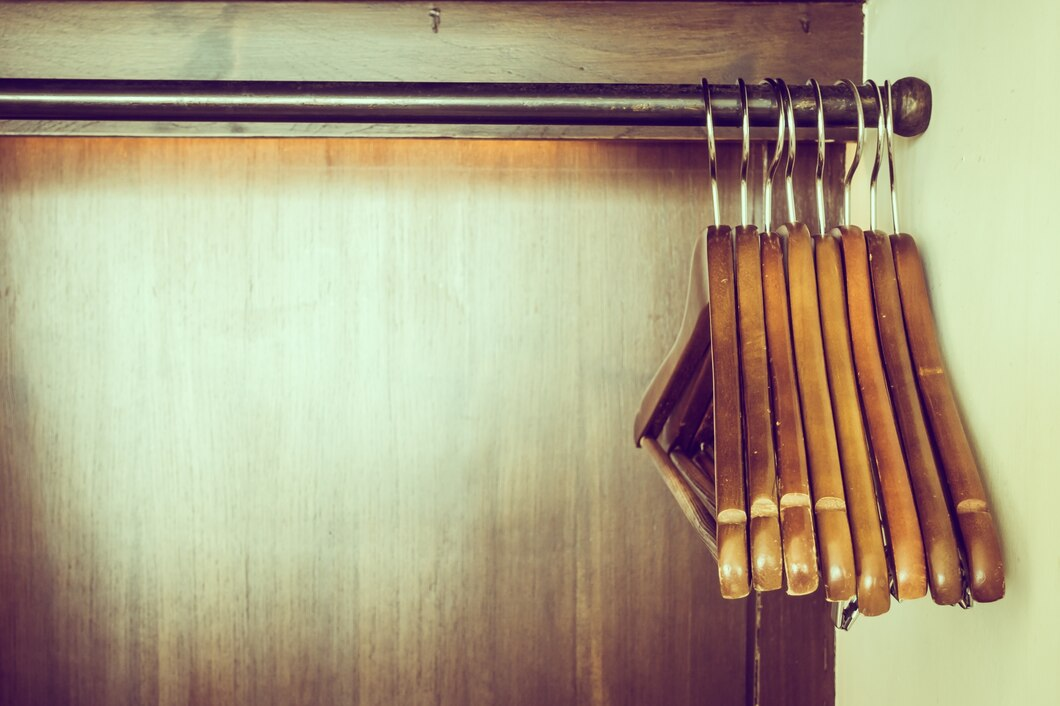 Wooden coat hangers