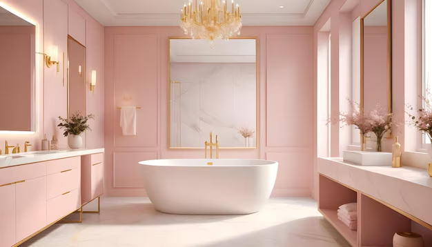 Painted bathroom