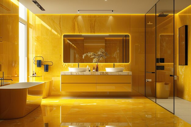 High-Gloss Lacquer bathroom