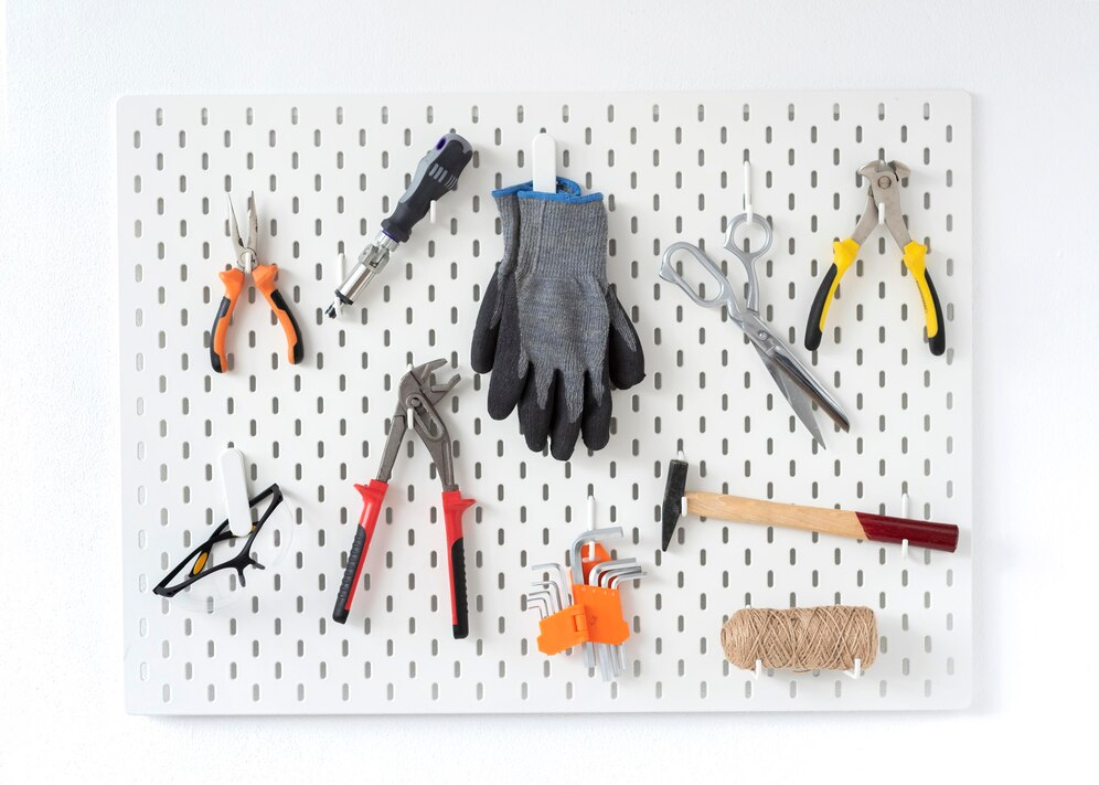 Wooden pegboard