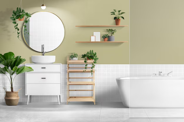 Clean and organized bathroom