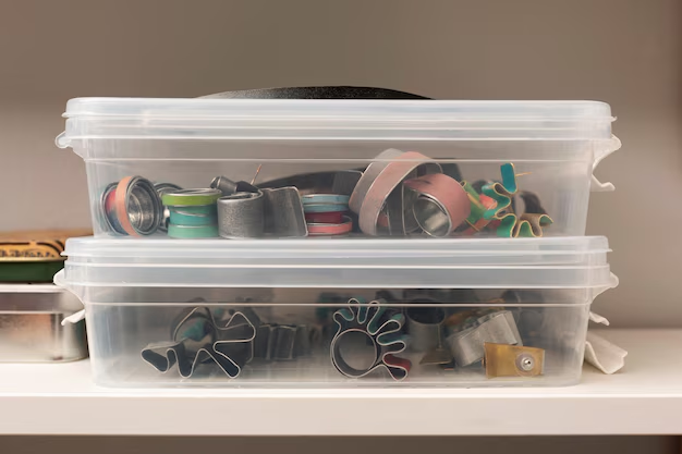 boxes of kitchen supplies